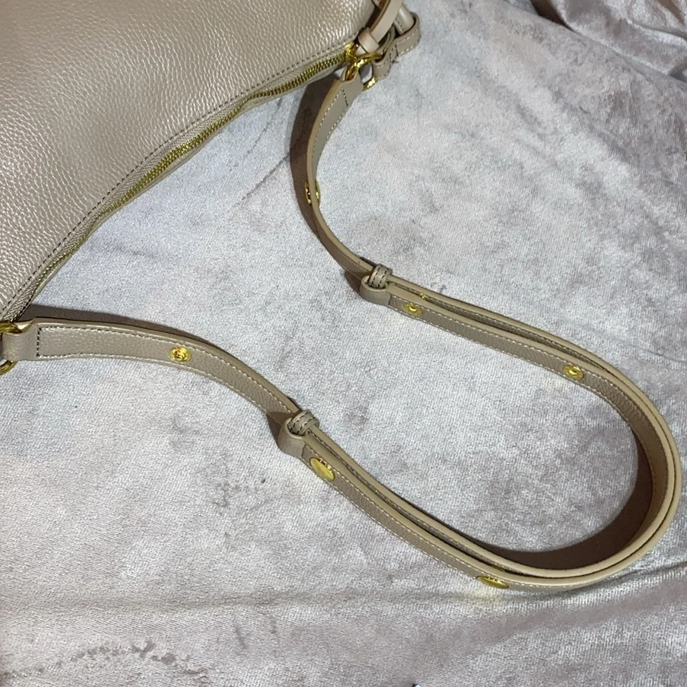 Aallyn Ingrid Marley hobo Biscotti Beige Leather Shoulder Bag